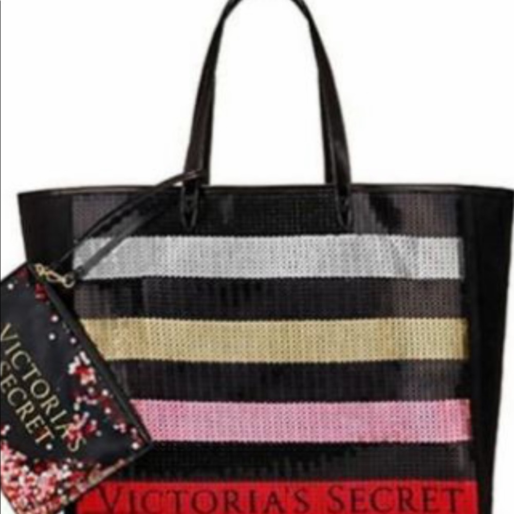 Victoria’s Secret sequin tote bag!